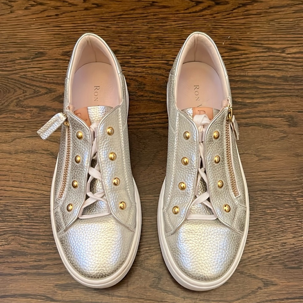 Ron White Omariah Leather Sneakers Size 7